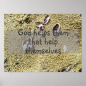 God helpt hen wijsheid gezegde poster (Voorkant)