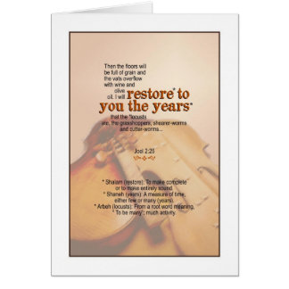 God herstelt de Jaren - Joel 2:25