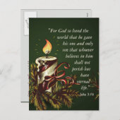 God hield van het Briefkaart van de Wereldbijbelse (Voorkant / Achterkant)