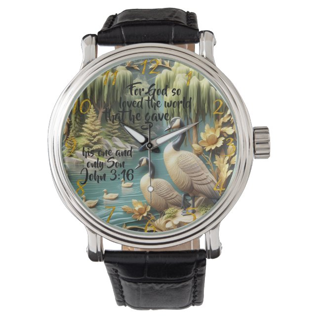 God hield zo van de wereld horloge (Voorkant)