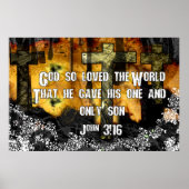 God hield zo van de wereld poster (Voorkant)