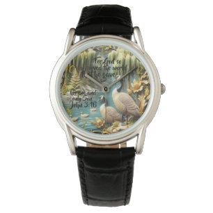 God hield zo veel van de wereld horloge