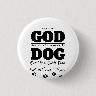 God/hond - een MisterP Button
