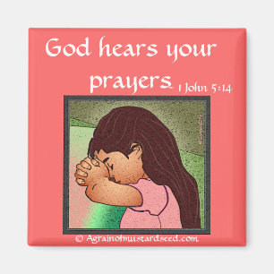 God hoort je gebeden magneet