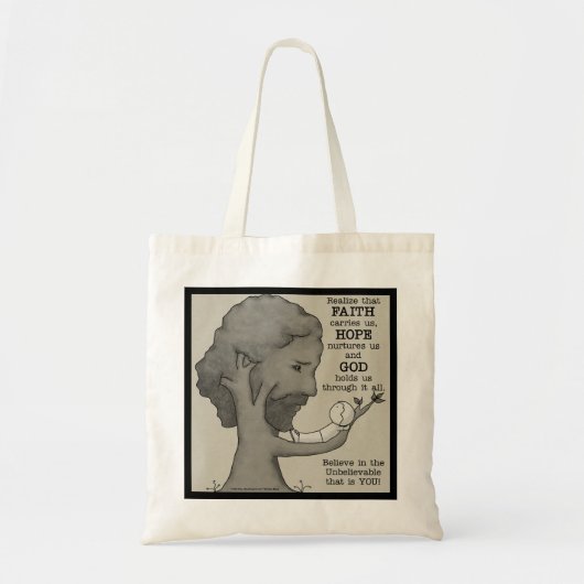 God houdt ons tote bag (Voorkant)