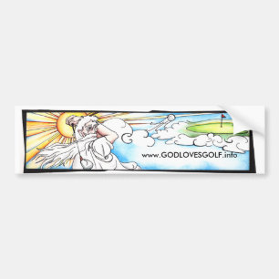 God houdt van Golf Bumpersticker