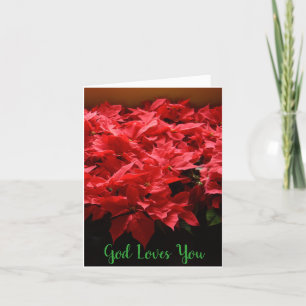 God houdt van je evangele kerstkaart feestdagen kaart