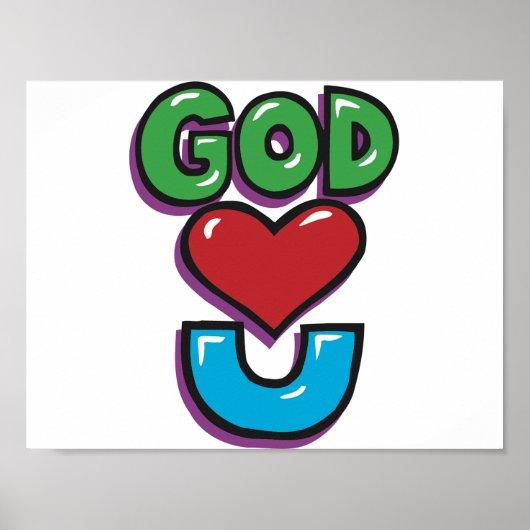 God houdt van je Poster (Voorkant)