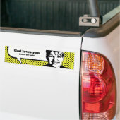 God houdt van je. (slechts weinig selecteren) bumpersticker (Op Truck)