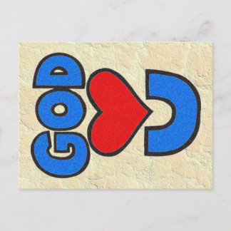 God houdt van jou briefkaart