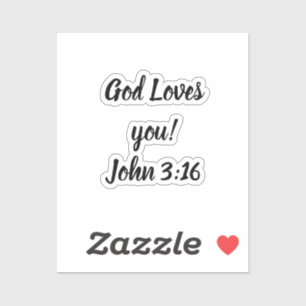 God houdt van jou! sticker