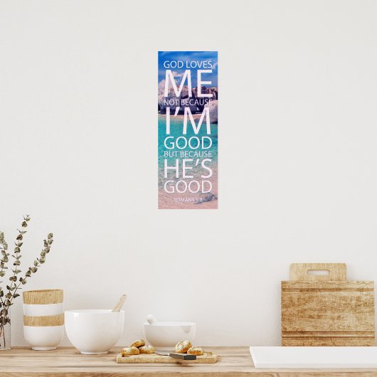 God houdt van me poster (Keuken)