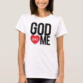 God houdt van mij t-shirt (Voorkant)