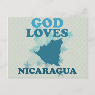 God houdt van Nicaragua Briefkaart