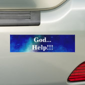 GOD, HULP BUMPERSTICKER (Op auto)