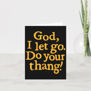 God Ik Laat Los Doe Uw Ding Christelijk Geloof Bij Kaart