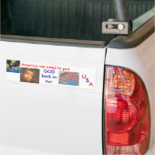 GOD in de Verenigde Staten Bumpersticker (Op Truck)