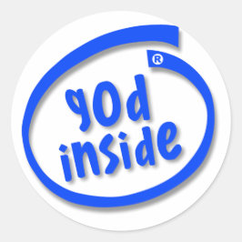 God Inside Ronde Sticker