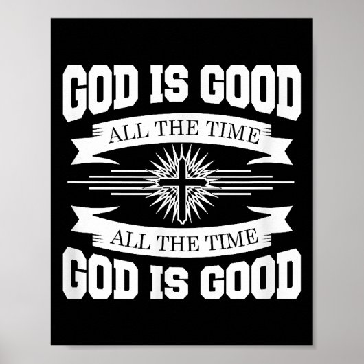 God is altijd goed, Christelijk Poster (Voorkant)