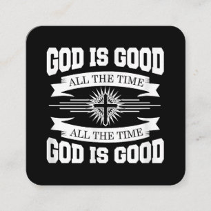 God is altijd goed, Christelijk Vierkante Visitekaartje