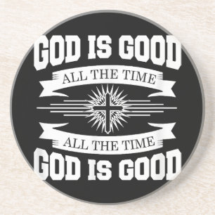 God is altijd goed, Christelijk Zandsteen Onderzetter
