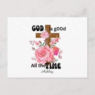 God is altijd goed christelijke spreuk briefkaart