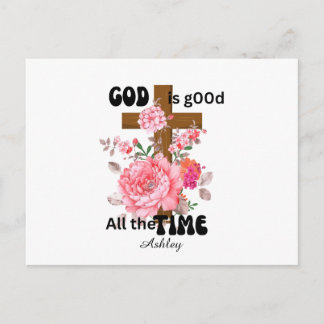 God is altijd goed christelijke spreuk briefkaart