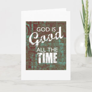 God is altijd goed kaart