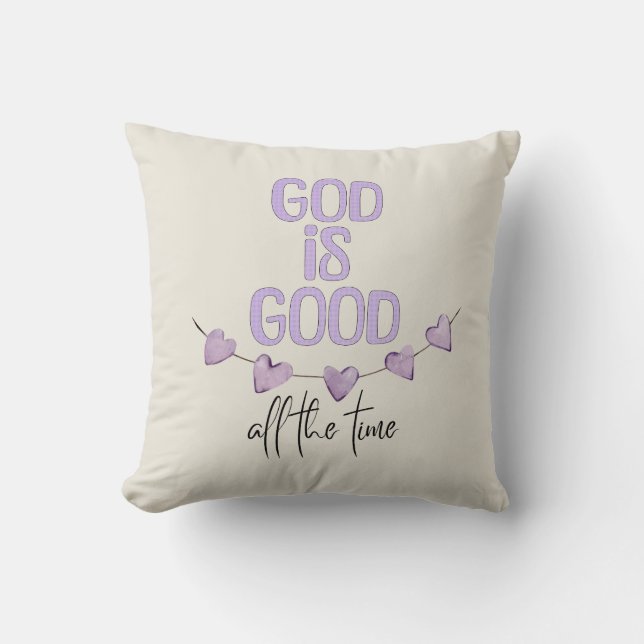 God is altijd goed kussen (Voorkant)