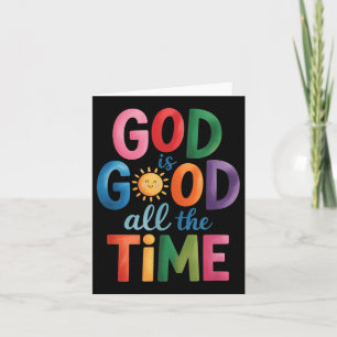 God is altijd goed voor Jezus Christus Christelijk Kaart