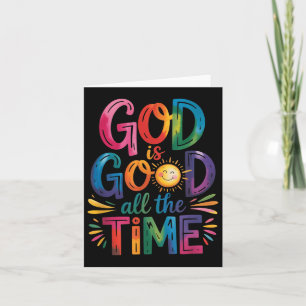 God is altijd goed voor Jezus Christus Christelijk Kaart