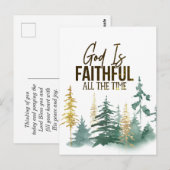 God is altijd trouw briefkaart (Voorkant / Achterkant)