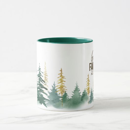 God is altijd trouw mok (Midden)