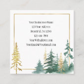 God is altijd trouw vierkante visitekaartje (Achterkant)