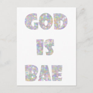god is bae briefkaart
