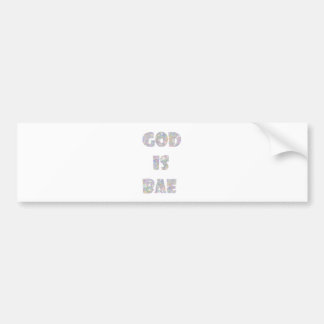 god is bae bumpersticker