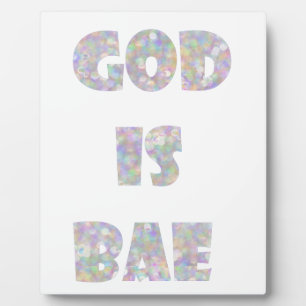 god is bae fotoplaat