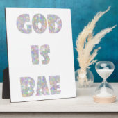god is bae fotoplaat (Zijkant)