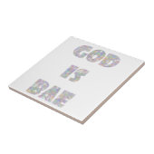 god is bae tegeltje (Zijkant)