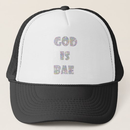god is bae trucker pet (Voorkant)