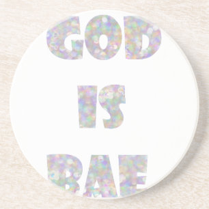 god is bae zandsteen onderzetter