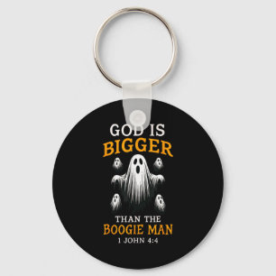God Is Bigger Dan De Boze Man Kerstmis Sleutelhanger