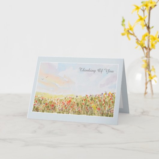 God is bij je Kanker Patiënt Kaart (Gele Bloem)