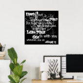 God is bij jou Poster (Thuiskantoor)