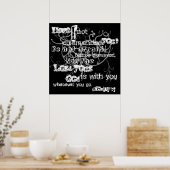God is bij jou Poster (Keuken)