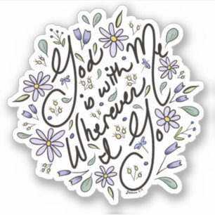 God is bij mij Sticker