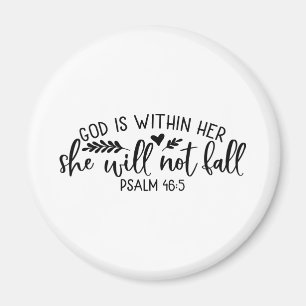 God is binnen haar dat ze niet zal Herfsten Magneet