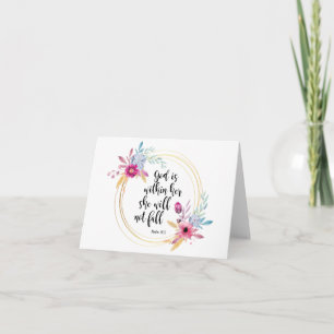 God is binnen haar psalm 46:5 kaart