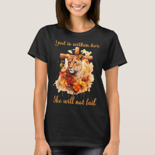 God Is Binnen Haar Zij Zal Niet Falen Leeuwin Krui T-shirt