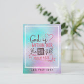 God Is Binnen Haar Zij Zal Niet Vallen FAITH Meisj (Staand voorkant)